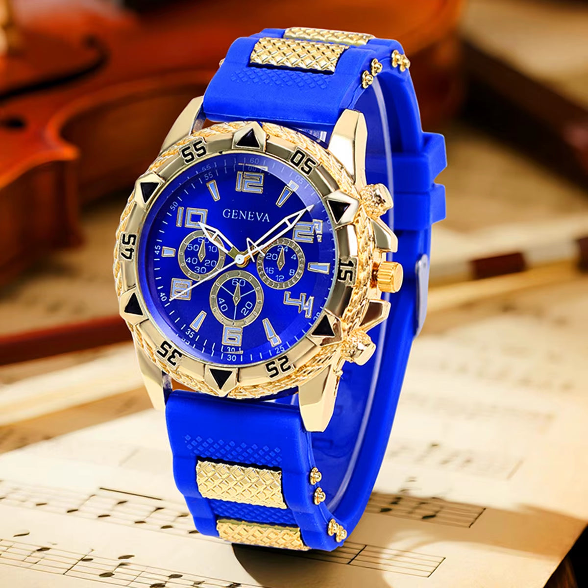 [Vintage Watch Set] 2Pcs Men'S Quartz Watch Set | Stainless Steel | Casual Watch | Business Watch | Silicone Watch
