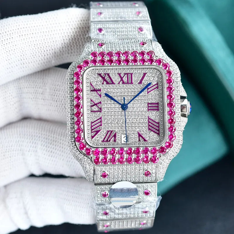 Diamond Watch Designer Watches Automatic Mechanical Movement Waterproof Bracelet Sapphire Stainless Steel 904L 40Mm Fashion Wristwatch Montre De Luxe
