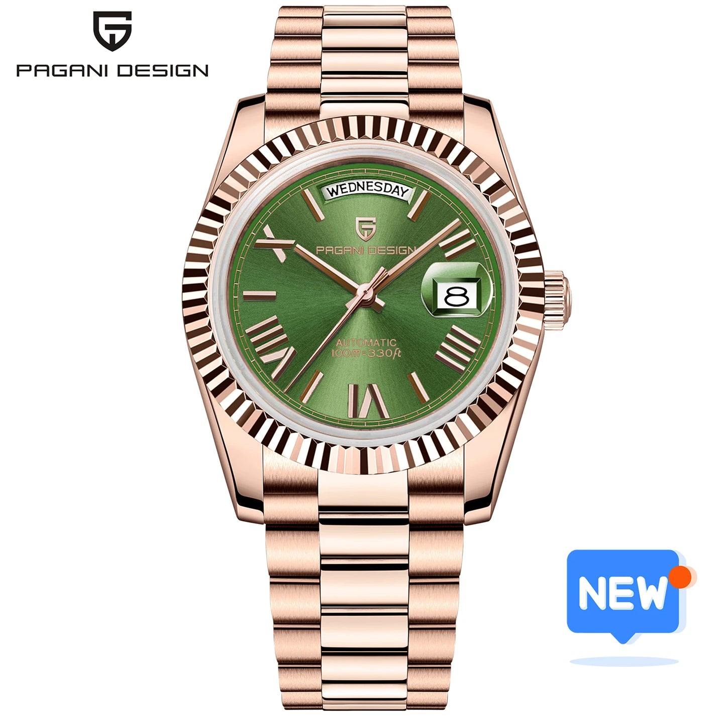 DD36 Gold Green V2 Men'S Mechanical Watches Luxury Automatic Watch for Men 2023 New AR Sapphire Glass Wrist Watch