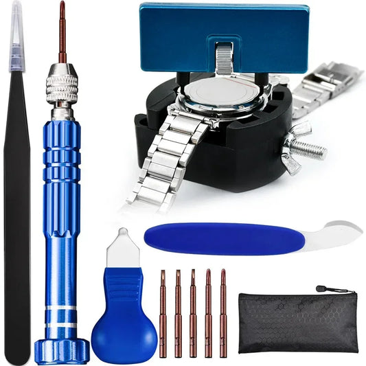 Watch Repair Kit Professional Watch Battery Replacement Tool Watch Back Remover Tools Watch Case Opener Watch Back Remover Holde