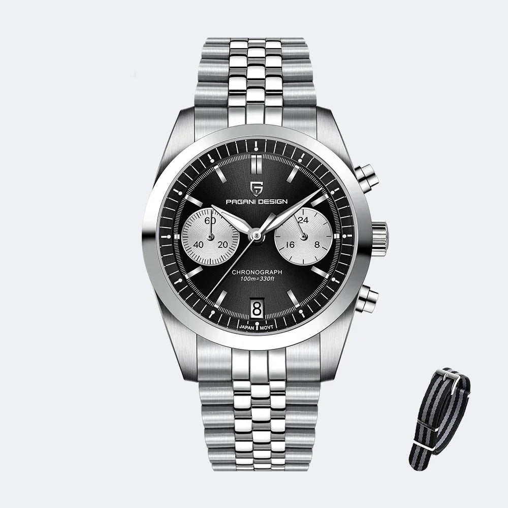 PD1775 Men'S Pilot Quartz Watches Sports Waterproof Wristwatch Sapphire Automatic Watch Relogio Masculino
