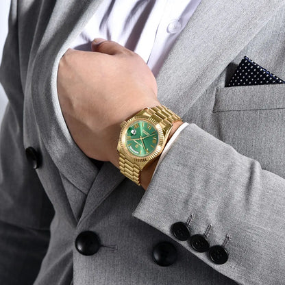 DD36 Gold Green V2 Men'S Mechanical Watches Luxury Automatic Watch for Men 2023 New AR Sapphire Glass Wrist Watch