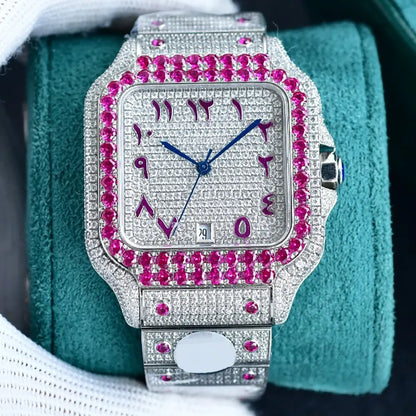 Diamond Watch Designer Watches Automatic Mechanical Movement Waterproof Bracelet Sapphire Stainless Steel 904L 40Mm Fashion Wristwatch Montre De Luxe