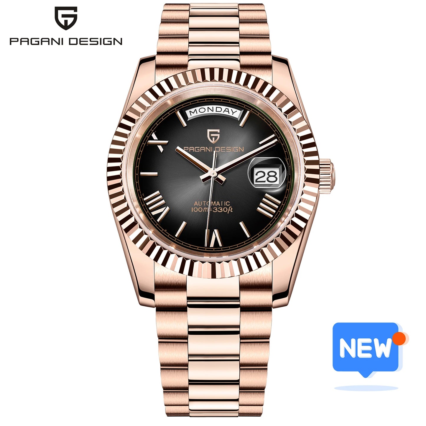 DD36 Gold Green V2 Men'S Mechanical Watches Luxury Automatic Watch for Men 2023 New AR Sapphire Glass Wrist Watch