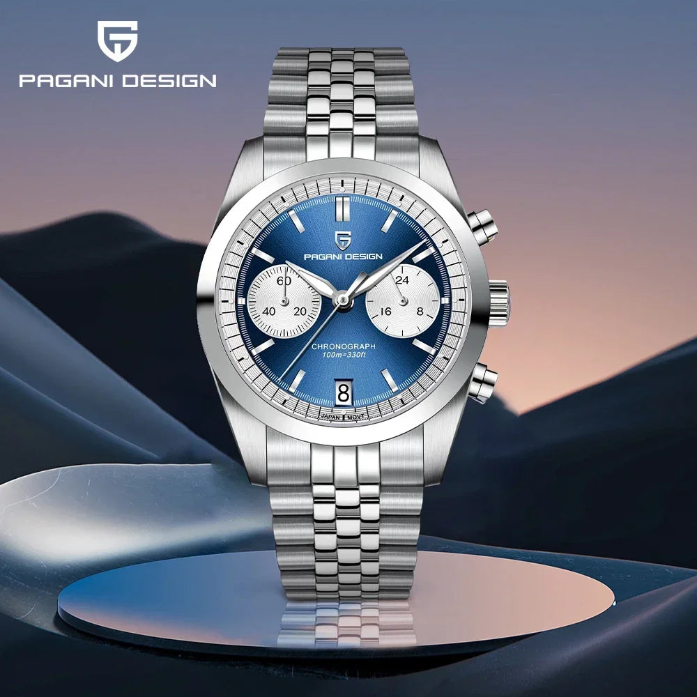 PD1775 Men'S Pilot Quartz Watches Sports Waterproof Wristwatch Sapphire Automatic Watch Relogio Masculino