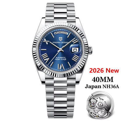 2026 New  DD40 Luxury Rose Gold Automatic Watch for Men Mechanical Watches AR Sapphire Glass Date Wrist Watch Men