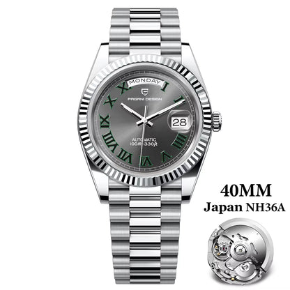 2026 New  DD40 Luxury Rose Gold Automatic Watch for Men Mechanical Watches AR Sapphire Glass Date Wrist Watch Men
