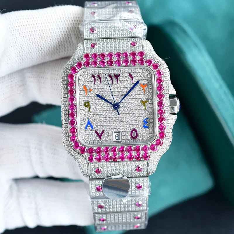 Diamond Watch Designer Watches Automatic Mechanical Movement Waterproof Bracelet Sapphire Stainless Steel 904L 40Mm Fashion Wristwatch Montre De Luxe