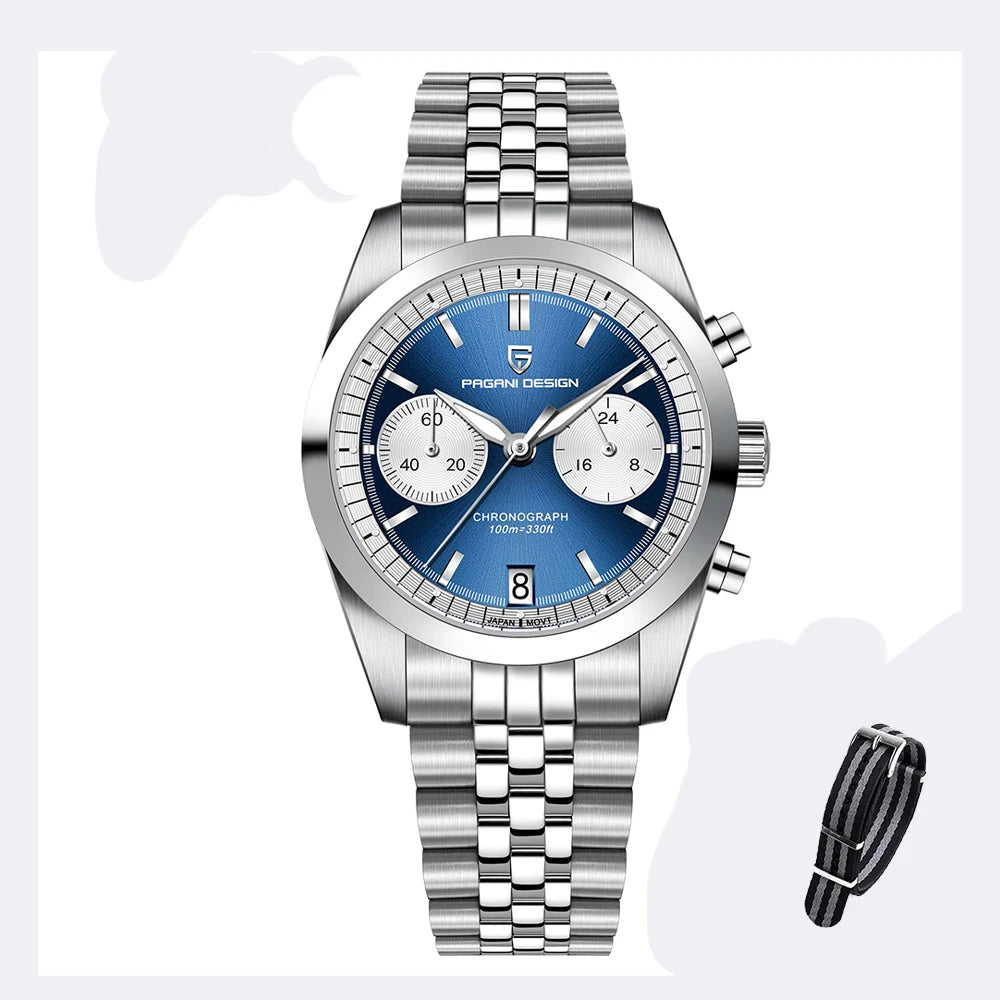 PD1775 Men'S Pilot Quartz Watches Sports Waterproof Wristwatch Sapphire Automatic Watch Relogio Masculino