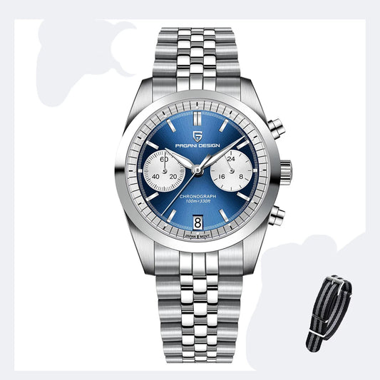 PD1775 Men'S Pilot Quartz Watches Sports Waterproof Wristwatch Sapphire Automatic Watch Relogio Masculino
