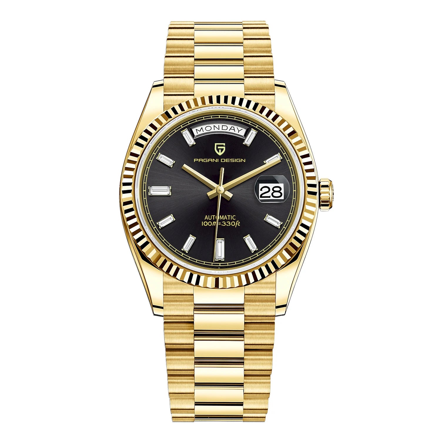 DD36 Gold Green V2 Men'S Mechanical Watches Luxury Automatic Watch for Men 2023 New AR Sapphire Glass Wrist Watch