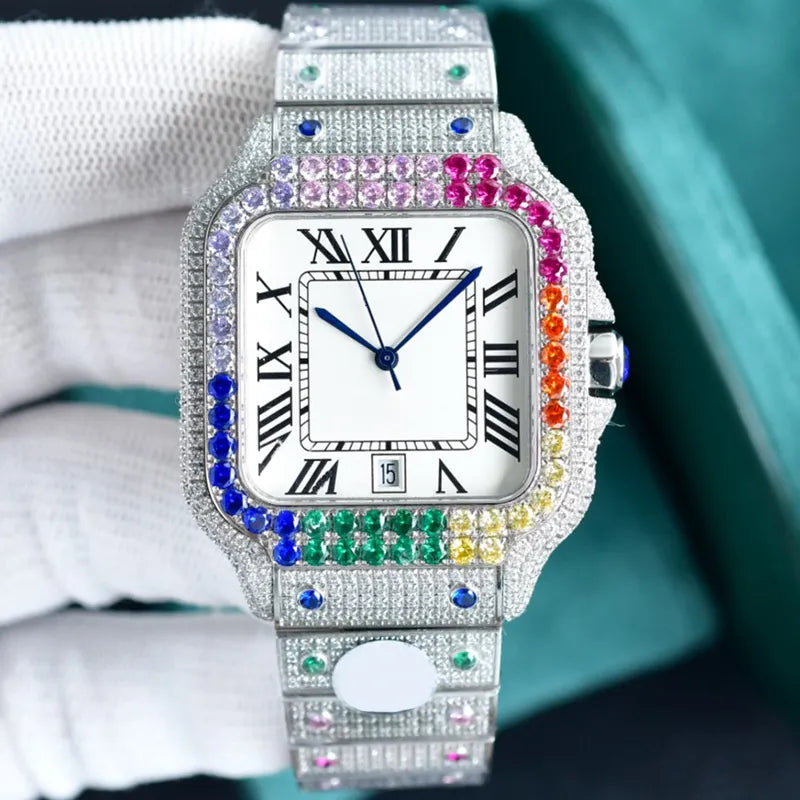 Diamond Watch Designer Watches Automatic Mechanical Movement Waterproof Bracelet Sapphire Stainless Steel 904L 40Mm Fashion Wristwatch Montre De Luxe