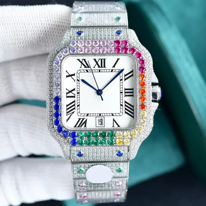 Diamond Watch Designer Watches Automatic Mechanical Movement Waterproof Bracelet Sapphire Stainless Steel 904L 40Mm Fashion Wristwatch Montre De Luxe