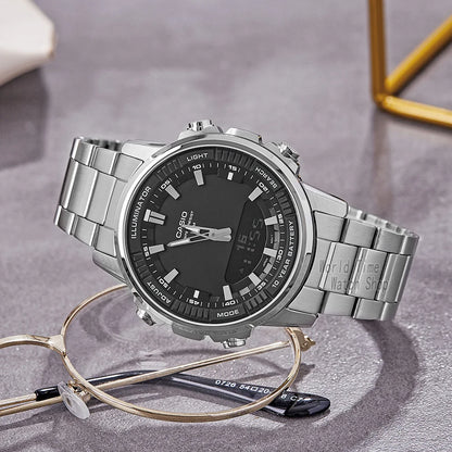 Watch for Men Top Luxury Set Quartz 50M Waterproof Chronograph Men Watch Sport Military Watch Relogio Masculino