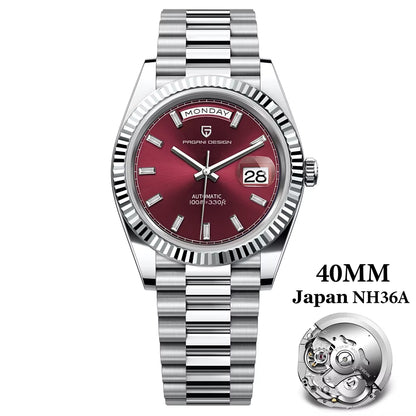 2026 New  DD40 Luxury Rose Gold Automatic Watch for Men Mechanical Watches AR Sapphire Glass Date Wrist Watch Men
