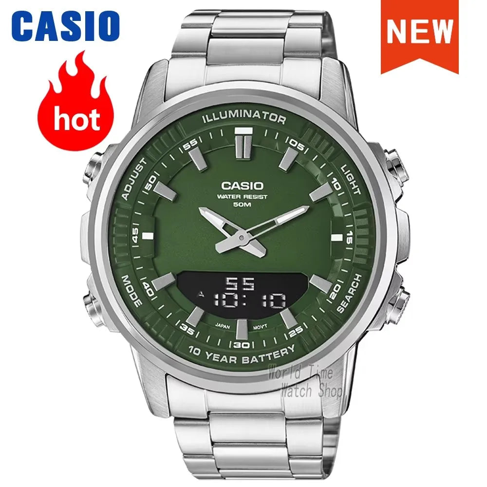 Watch for Men Top Luxury Set Quartz 50M Waterproof Chronograph Men Watch Sport Military Watch Relogio Masculino