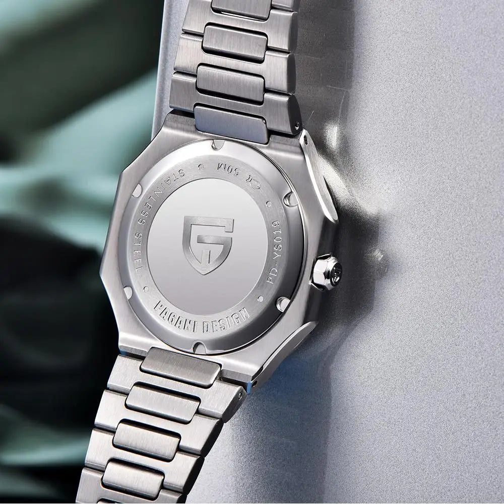 2025 New  Quartz Wristwatch Checkered Watch Mechanical Scanning Sapphire Stainless Steel Waterproof Watch for Men