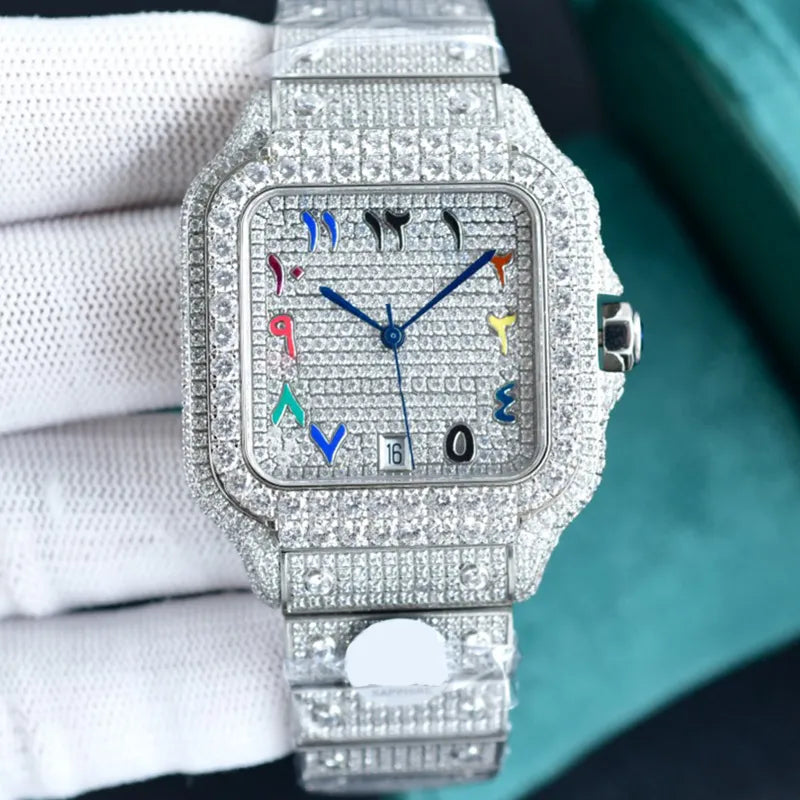 Diamond Watch Designer Watches Automatic Mechanical Movement Waterproof Bracelet Sapphire Stainless Steel 904L 40Mm Fashion Wristwatch Montre De Luxe