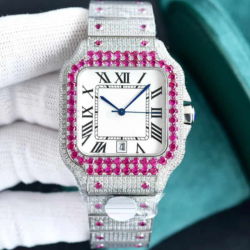Diamond Watch Designer Watches Automatic Mechanical Movement Waterproof Bracelet Sapphire Stainless Steel 904L 40Mm Fashion Wristwatch Montre De Luxe