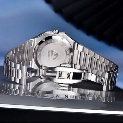 2025 New  Quartz Wristwatch Checkered Watch Mechanical Scanning Sapphire Stainless Steel Waterproof Watch for Men