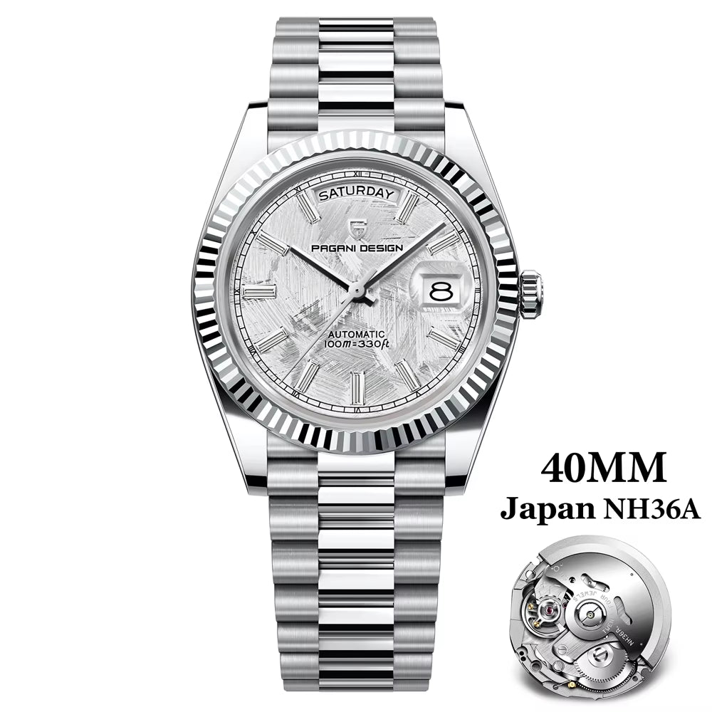 2026 New  DD40 Luxury Rose Gold Automatic Watch for Men Mechanical Watches AR Sapphire Glass Date Wrist Watch Men