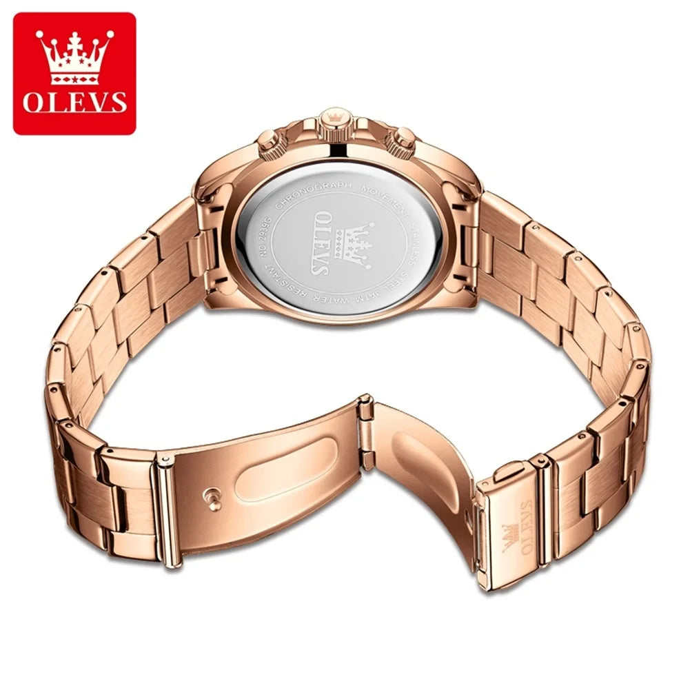 Watch for Men  Rainbow Gemstone Bezel Business Luxury Top Brand Quartz Watches Waterproof Sports Watches Reloj Hombre